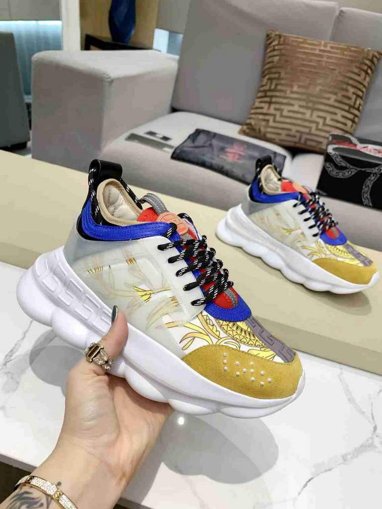 Versace Men Women's Sneakers Designer Versace Tennis Shoes 500358