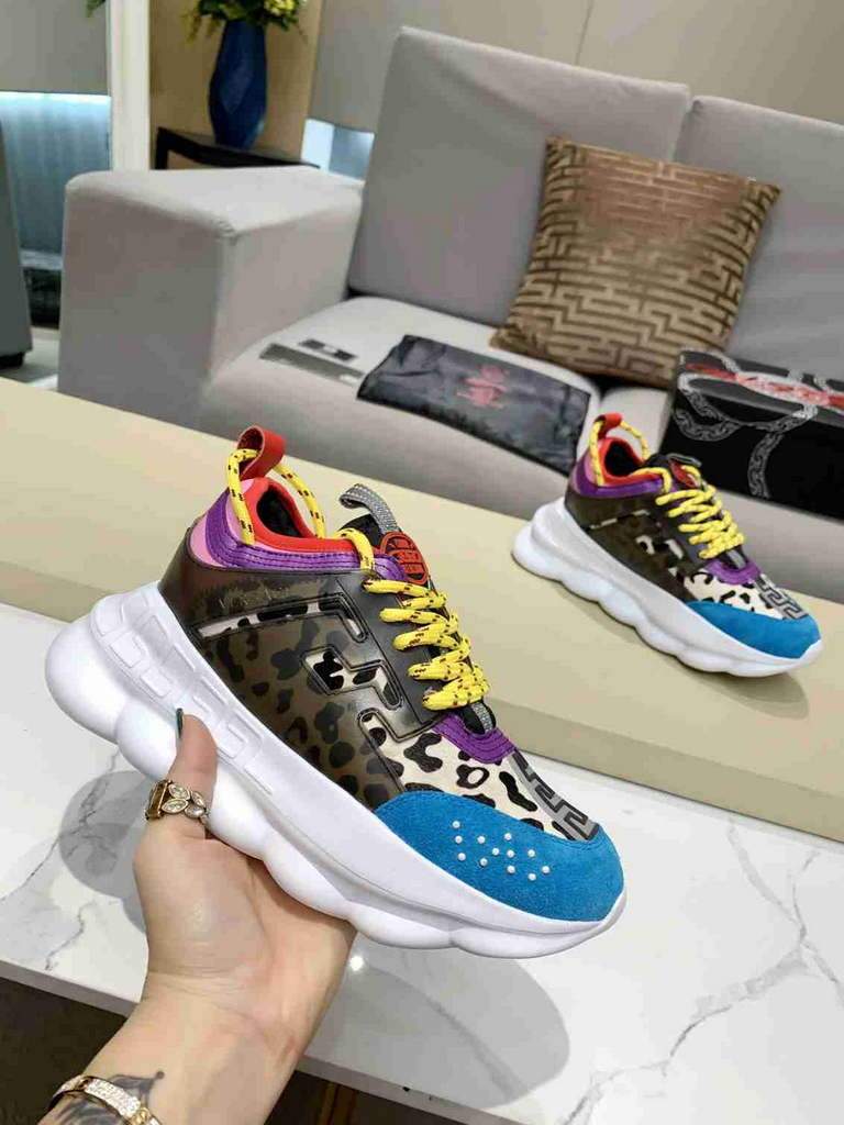 Versace Men Women's Sneakers Designer Versace Tennis Shoes 500369
