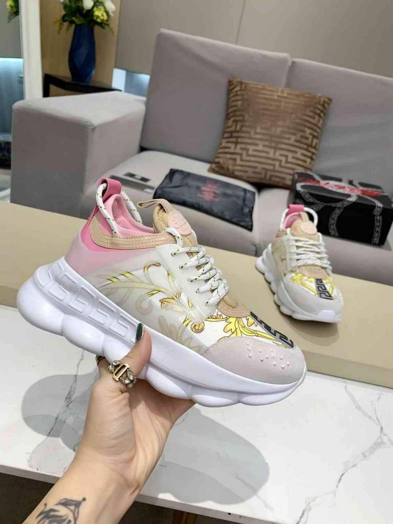 Versace Men Women's Sneakers Designer Versace Tennis Shoes 500371