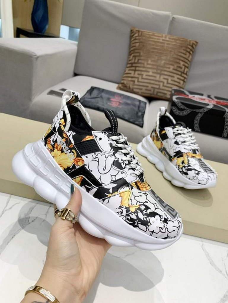 Versace Men Women's Sneakers Designer Versace Tennis Shoes 500372