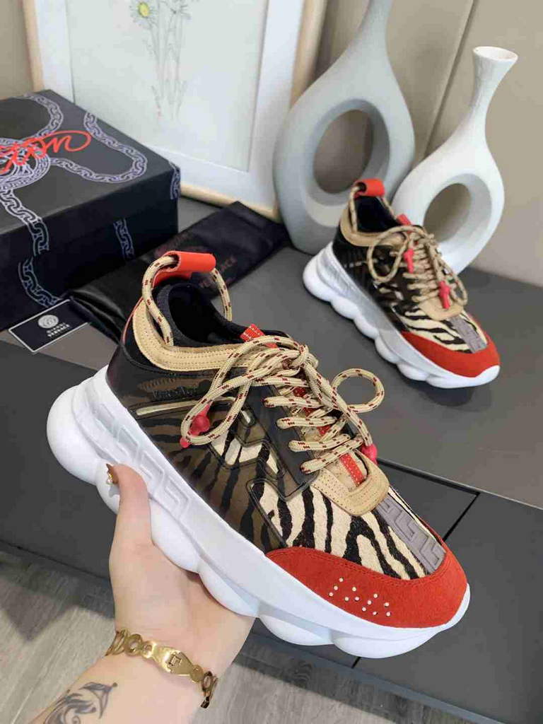 Versace Men Women's Sneakers Designer Versace Tennis Shoes V500376