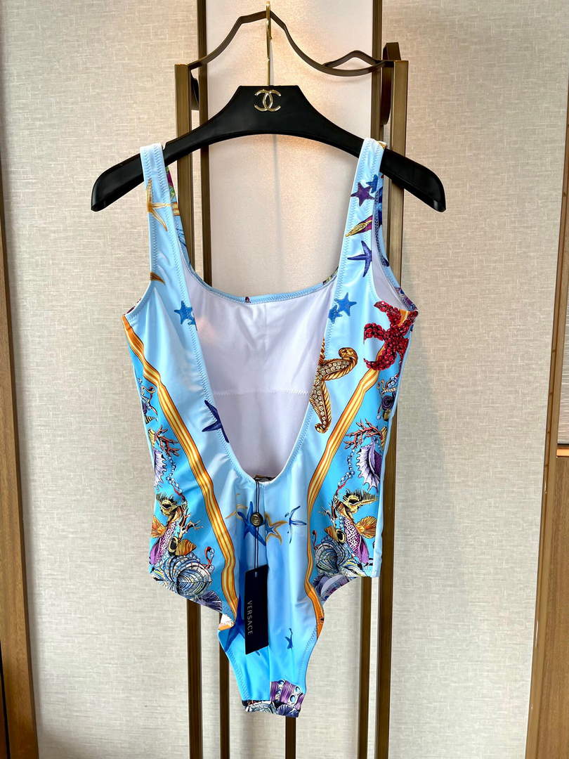 Versace Tr¨¦sor De La Mer One-Piece Swimsuit ABD89012