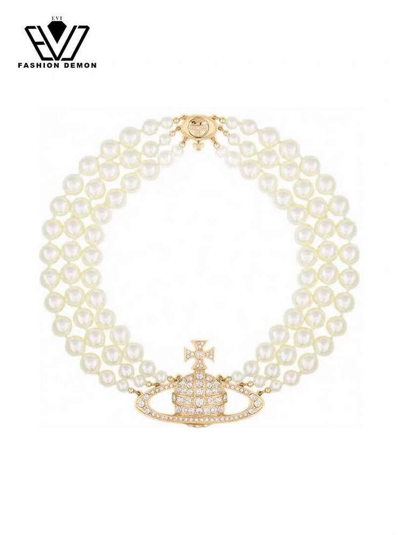 Vivienne Westwood Necklace Fashion Designer Jewelry V805071 - Default Title - View 1