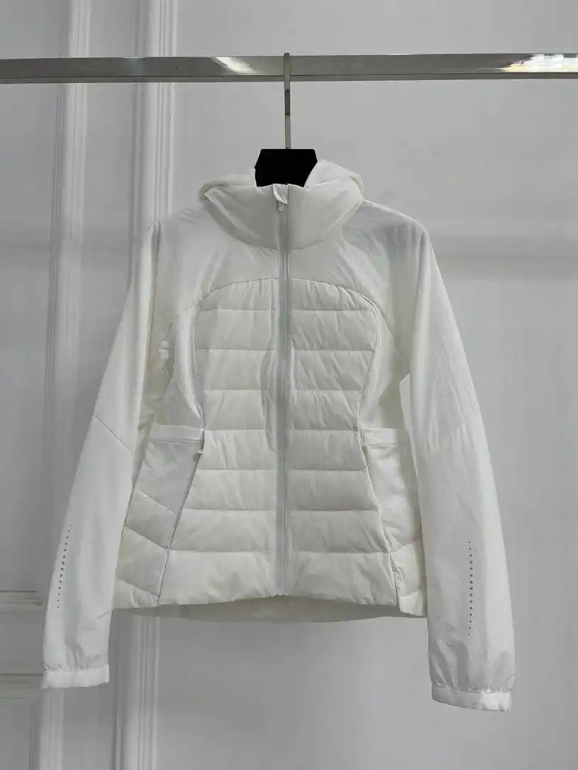 Women Running hooded down jacket DLA38000
