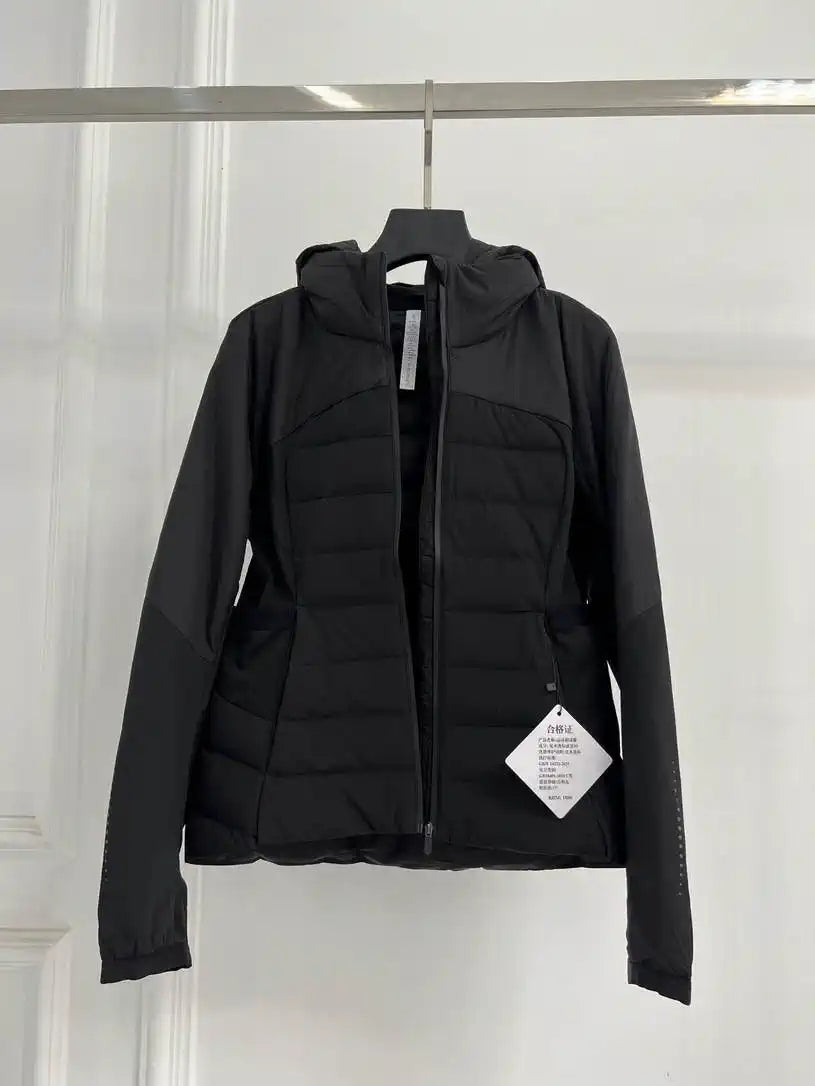 Women Running hooded down jacket DLA38001