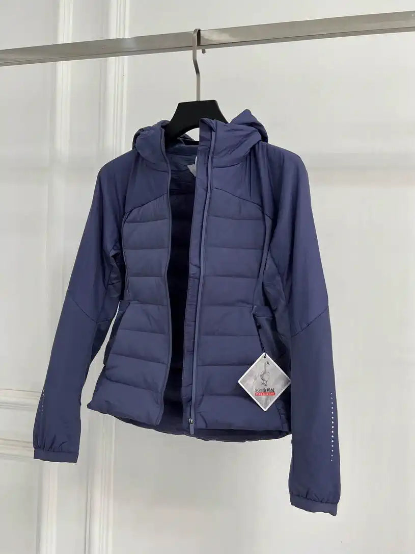 Women Running hooded down jacket DLA38002