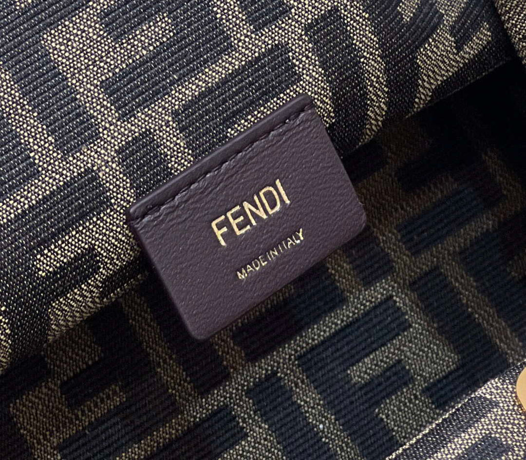 Fendi 8BP129 First Small Gold laminated leather bag 80018M