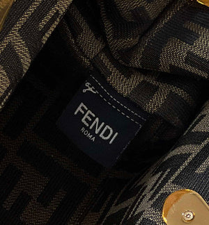 Fendi 8BP129 First Small Gold laminated leather bag 80018M - Default Title - View 8