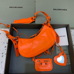 Balenciaga 700940210 Women's Neo Cagole XS Handbag in Orange Arena lambskin - Default Title - View 2
