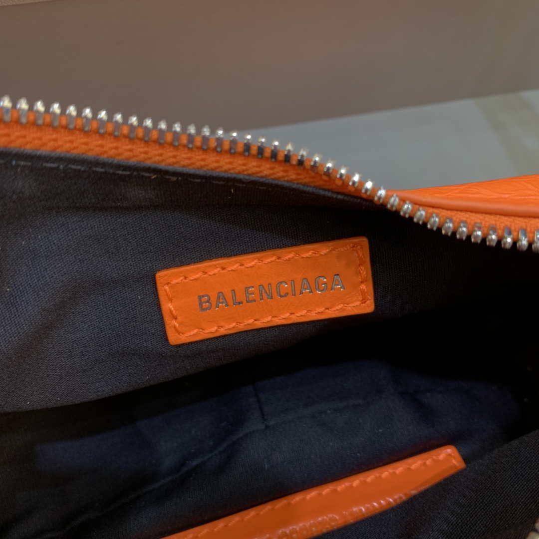 Balenciaga 700940210 Women's Neo Cagole XS Handbag in Orange Arena lambskin