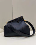 Fendi 8BP127 FENDI FIRST Medium Black Python leather bag