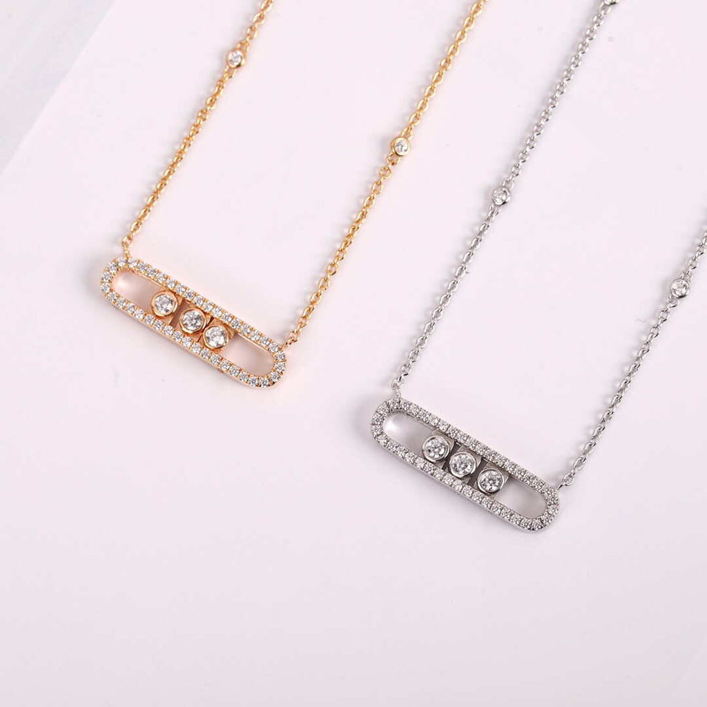 Messika White Gold Diamond Necklace Move Classique M20232