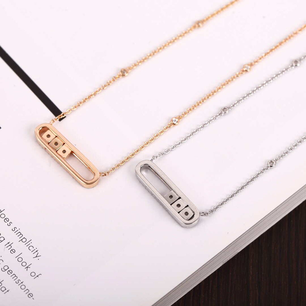 Messika White Gold Diamond Necklace Move Classique M20232