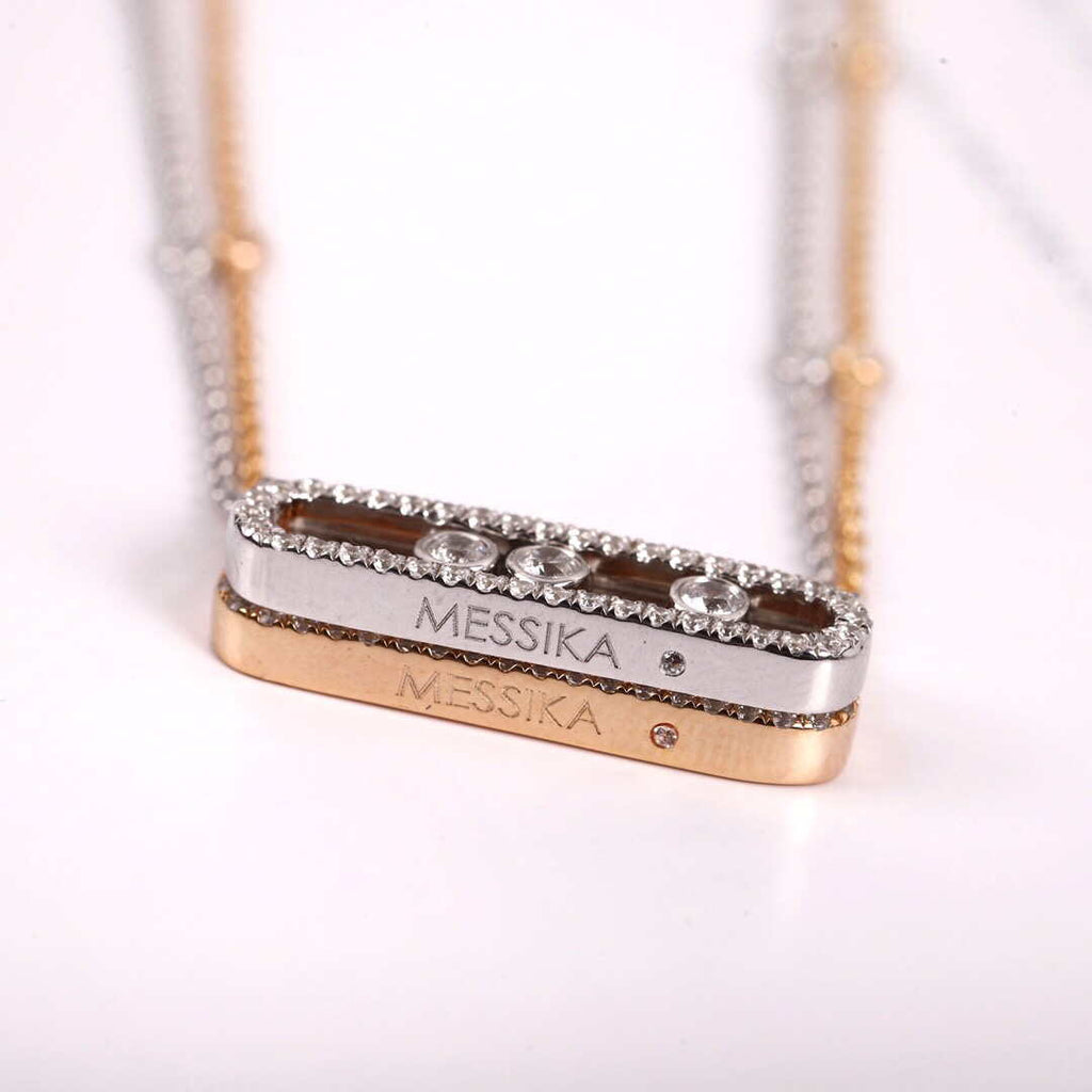 Messika White Gold Diamond Necklace Move Classique M20232