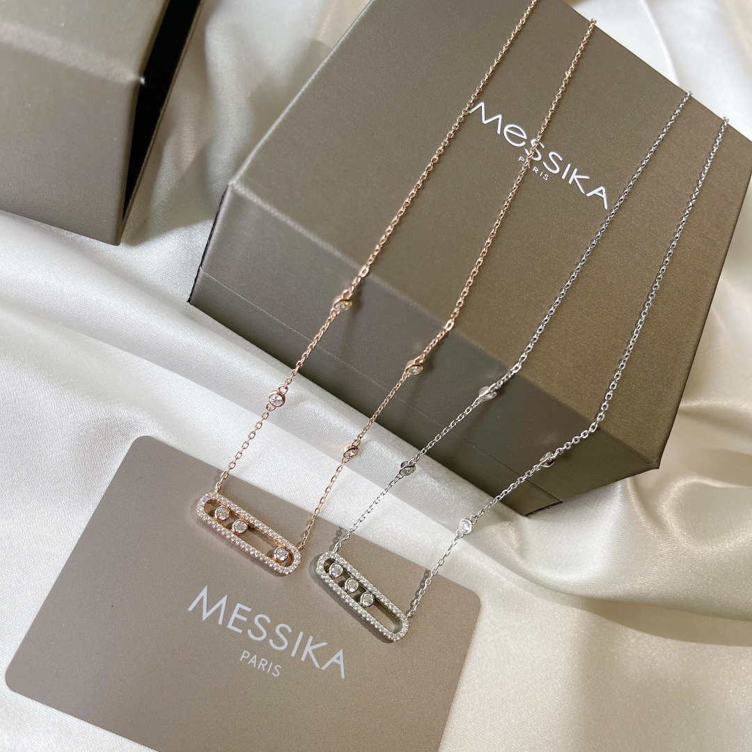 Messika White Gold Diamond Necklace Move Classique M20232