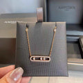 Messika Rose Gold Diamond Necklace Move Classique M20231