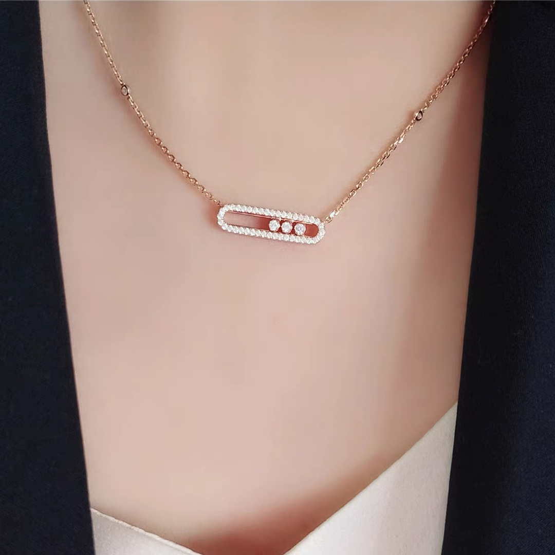 Messika White Gold Diamond Necklace Move Classique M20232