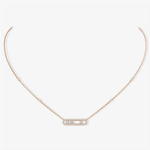 Messika Rose Gold Diamond Necklace Move Classique M20231 - Default Title - View 8