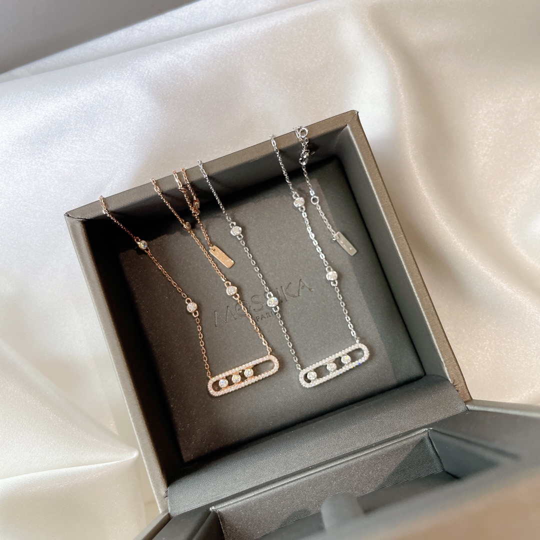 Messika White Gold Diamond Necklace Move Classique M20232