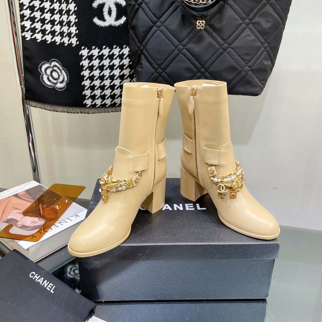 Chanel Women's Shoes Ankle Boots G38814