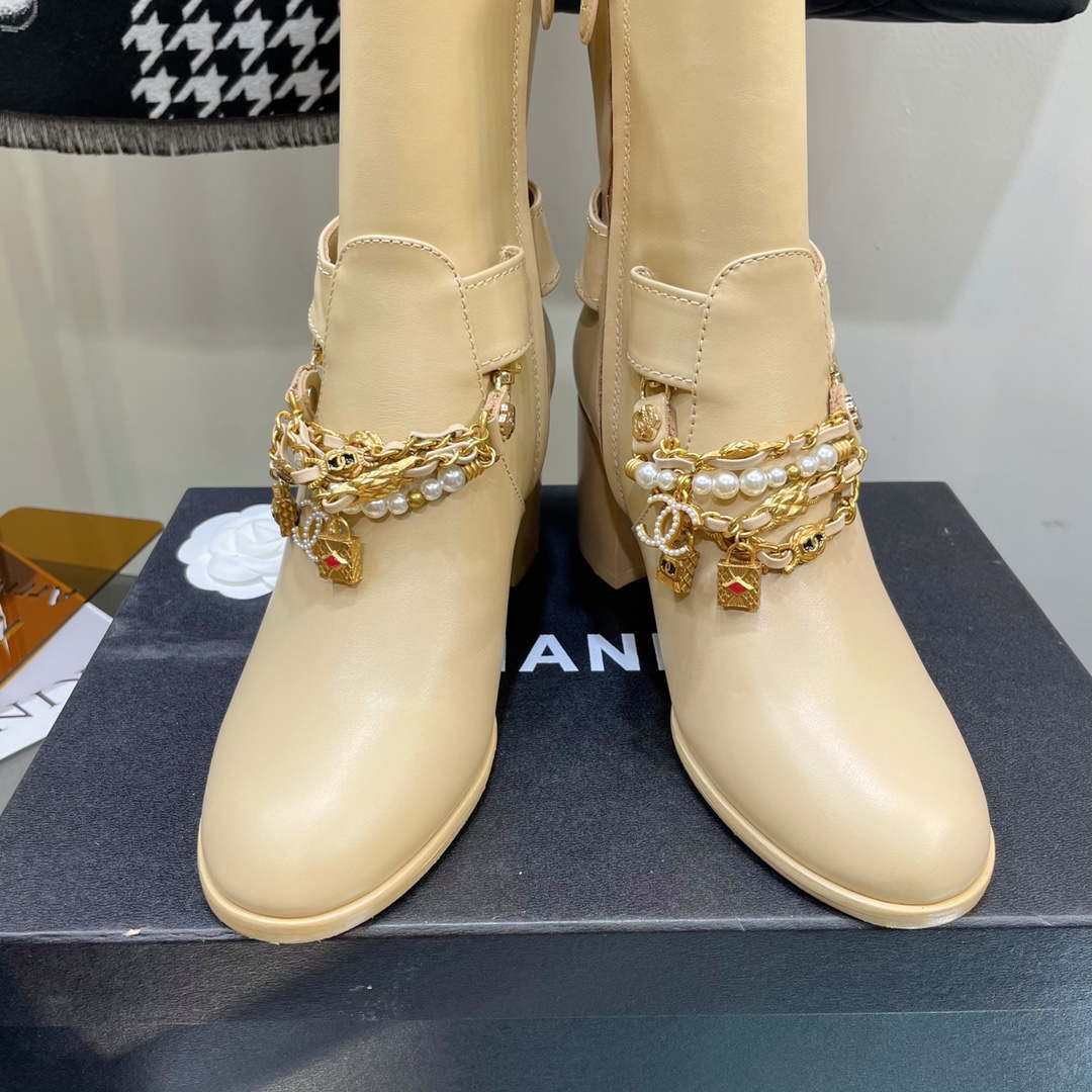 Chanel Women's Shoes Ankle Boots G38814 - 35 - View 8