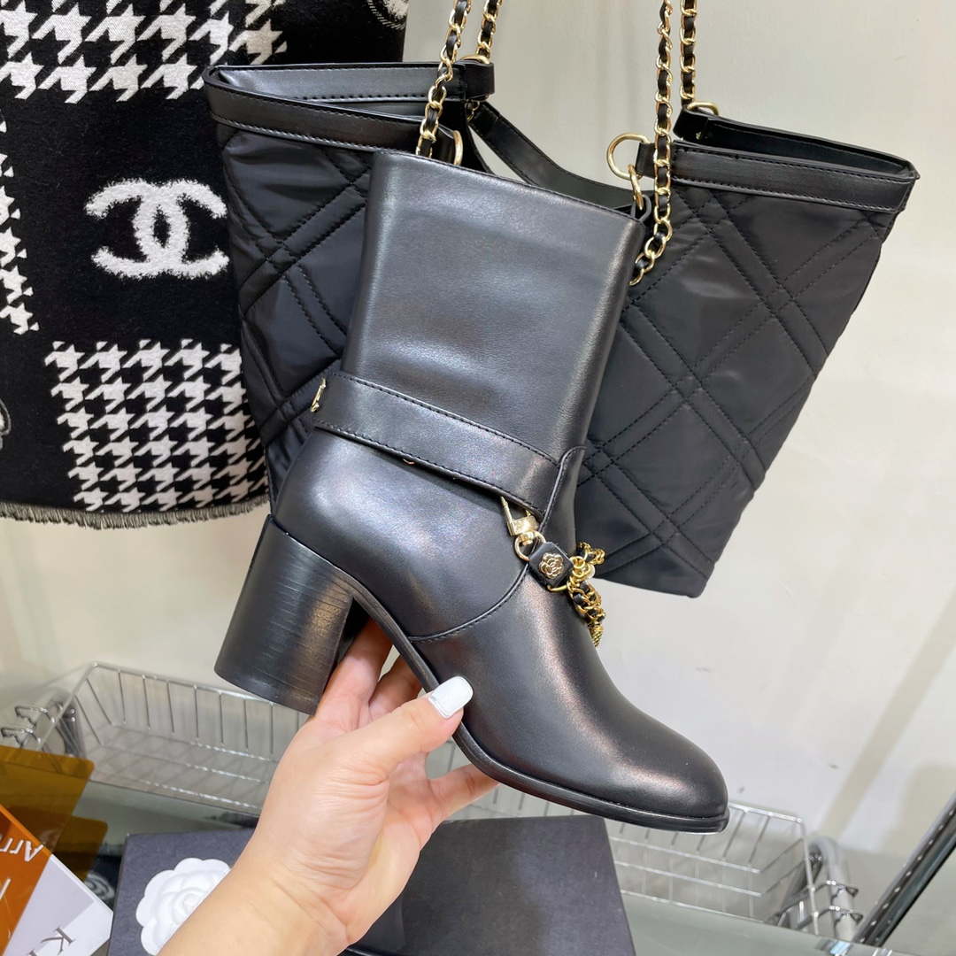 Chanel Women's Shoes Ankle Boots G38816 - 35 - View 5