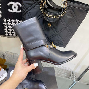 Chanel Women's Shoes Ankle Boots G38816 - 35 - View 8