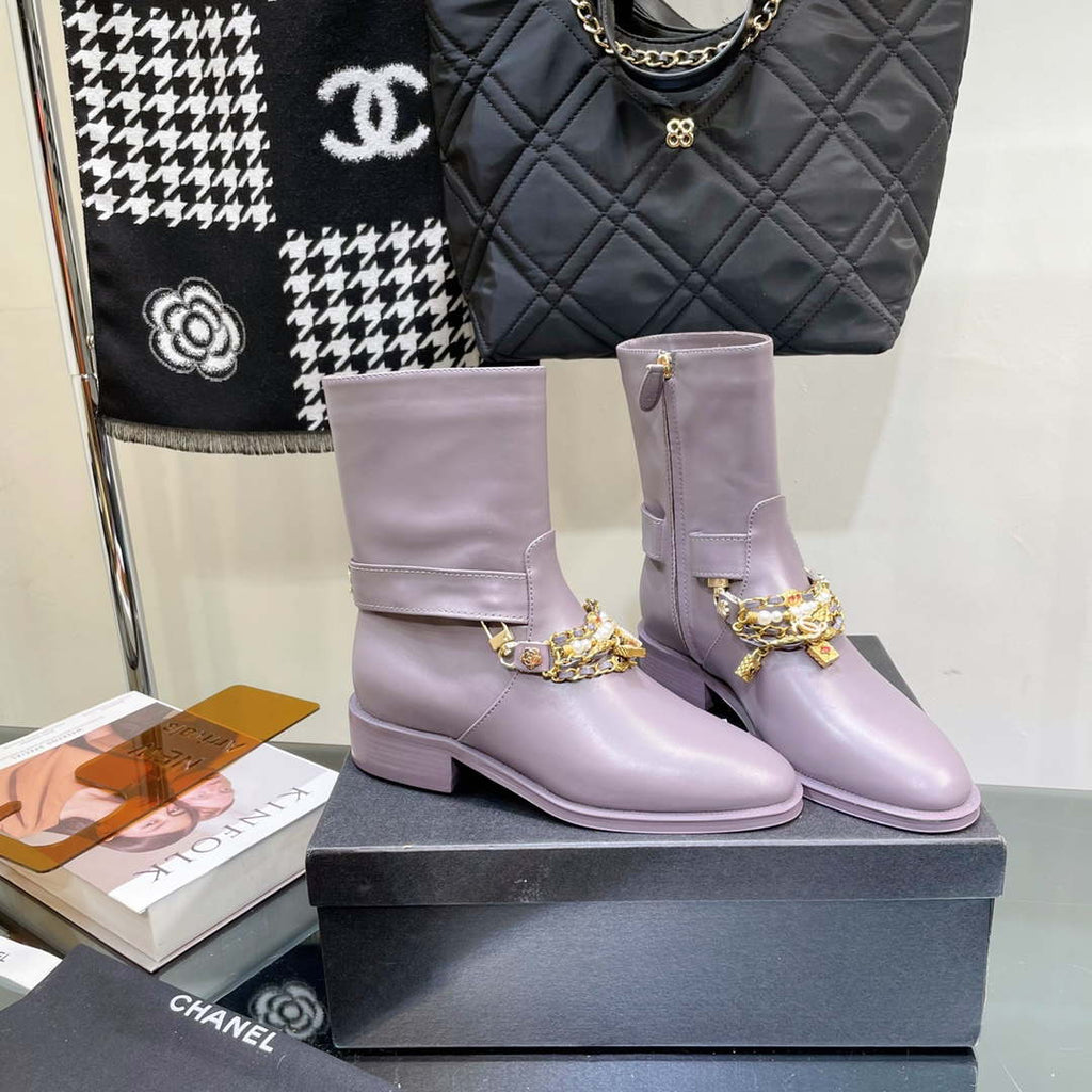 Chanel Women's Shoes Ankle Boots G38817