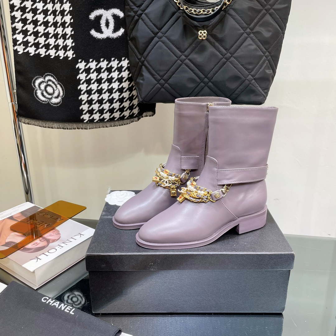 Chanel Women's Shoes Ankle Boots G38817 - 35 - View 5