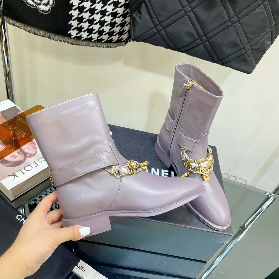 Chanel Women's Shoes Ankle Boots G38817