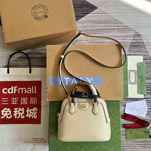 Gucci 715775 Gucci Diana Mini Tote Bag White leather - Default Title - View 2