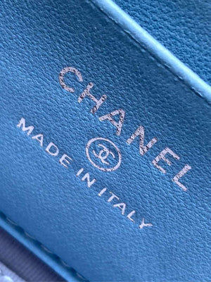 Chanel AP4404 Long Vanity with Chain Denim & Silver-Tone Metal Light Blue - Default Title - View 9