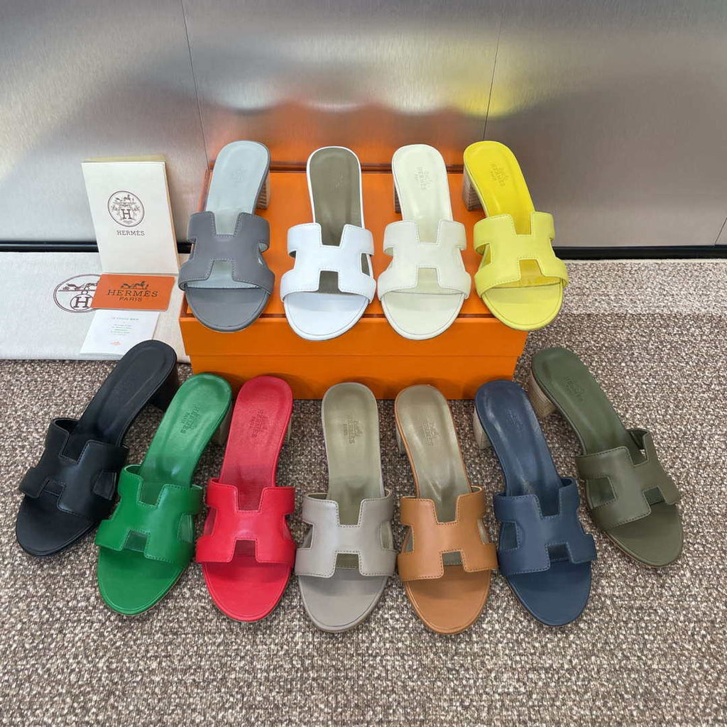 Hermes H141146Zv5K360 Women Oasis sandal smooth Calfskin H33692