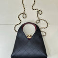Chanel Hobo Bag Calfskin & Gold-Tone Metal As6392 Black - Default Title - View 1