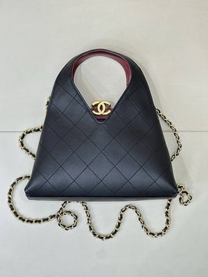 Chanel Hobo Bag Calfskin & Gold-Tone Metal As6392 Black - Default Title - View 4