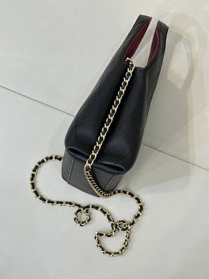 Chanel Hobo Bag Calfskin & Gold-Tone Metal As6392 Black - Default Title - View 7