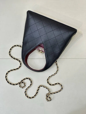 Chanel Hobo Bag Calfskin & Gold-Tone Metal As6392 Black - Default Title - View 9