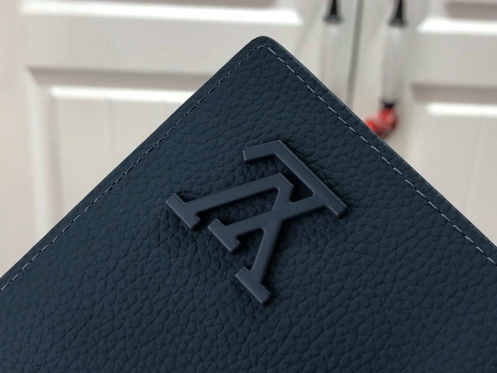 Louis Vuitton M81028 Pocket Organizer LV aerogram Navy Blue