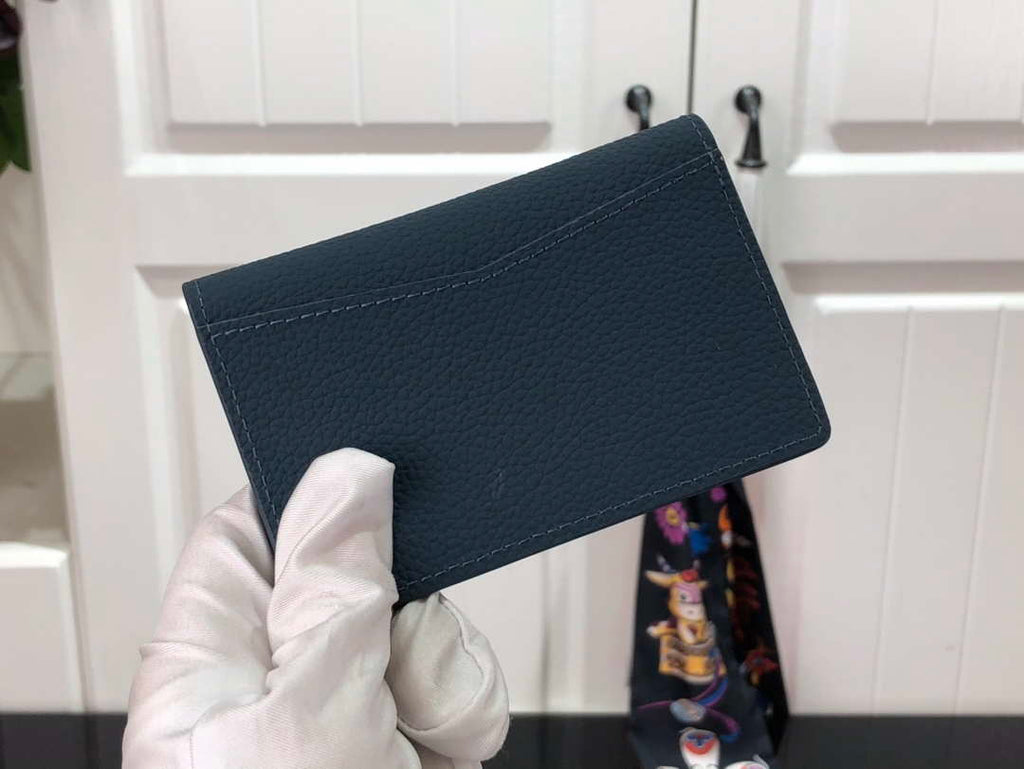 Louis Vuitton M81028 Pocket Organizer LV aerogram Navy Blue