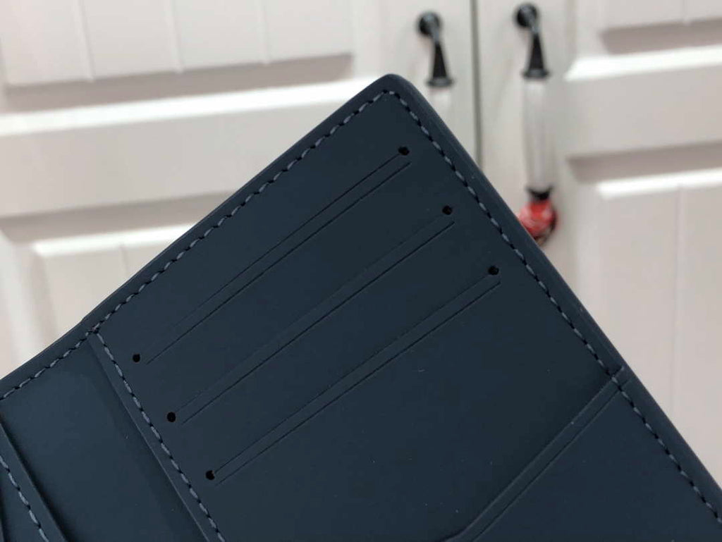 Louis Vuitton M81028 Pocket Organizer LV aerogram Navy Blue