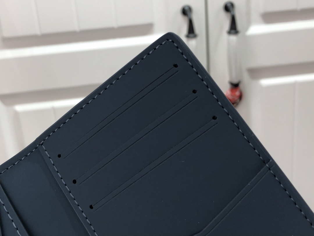 Louis Vuitton M81028 Pocket Organizer LV aerogram Navy Blue
