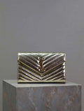 YSL 377828 Classic Cassandre chain wallet in Lambskin Gold