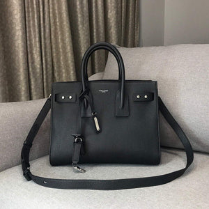 YSL 378299 Yves Saint Laurent Classic Sac De Jour Small in Grained Leather Black - Default Title - View 1
