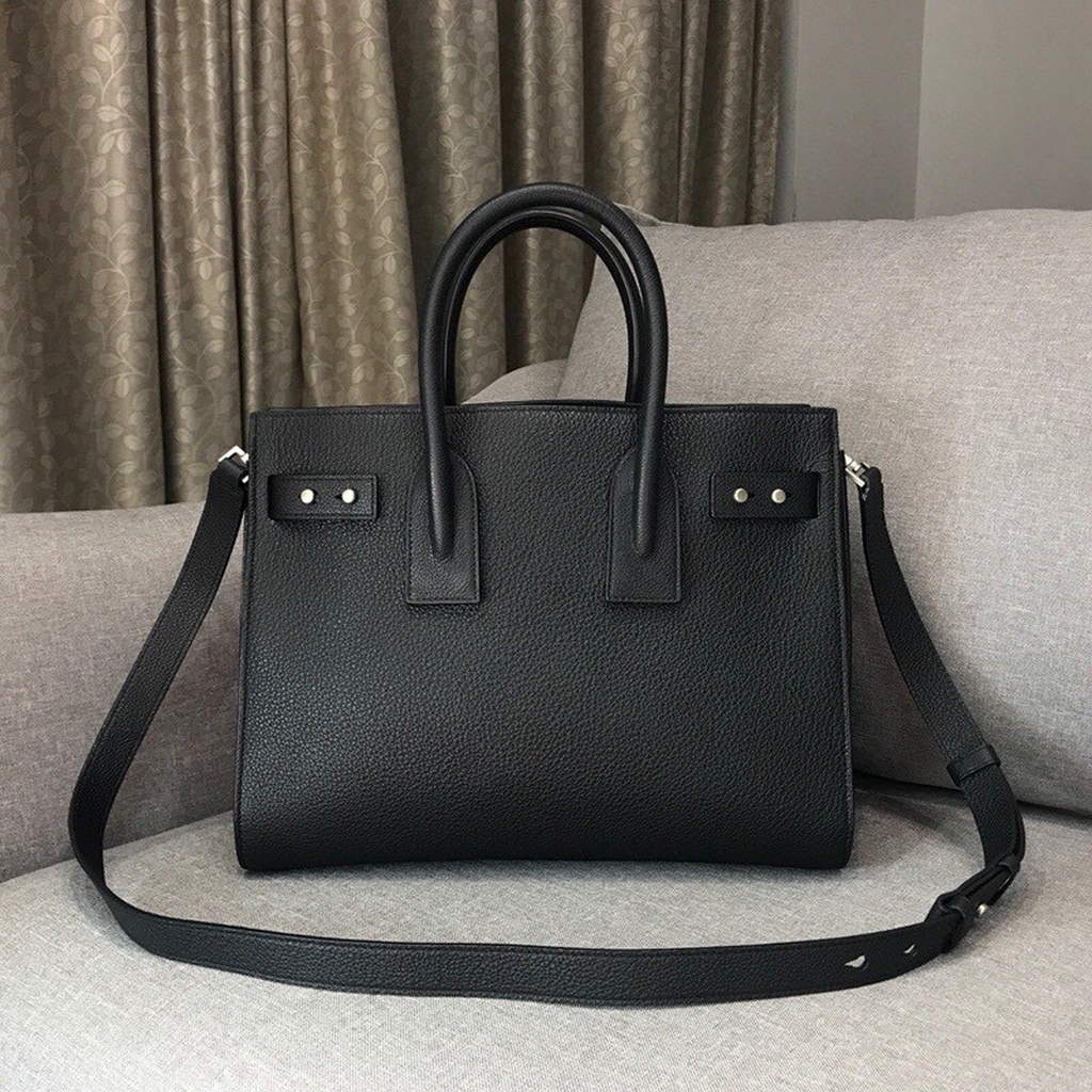 YSL 378299 Yves Saint Laurent Classic Sac De Jour Small in Grained Leather Black