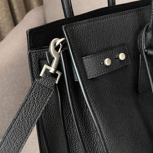 YSL 378299 Yves Saint Laurent Classic Sac De Jour Small in Grained Leather Black - Default Title - View 5