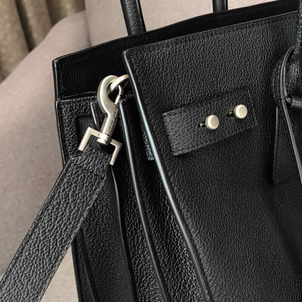 YSL 378299 Yves Saint Laurent Classic Sac De Jour Small in Grained Leather Black