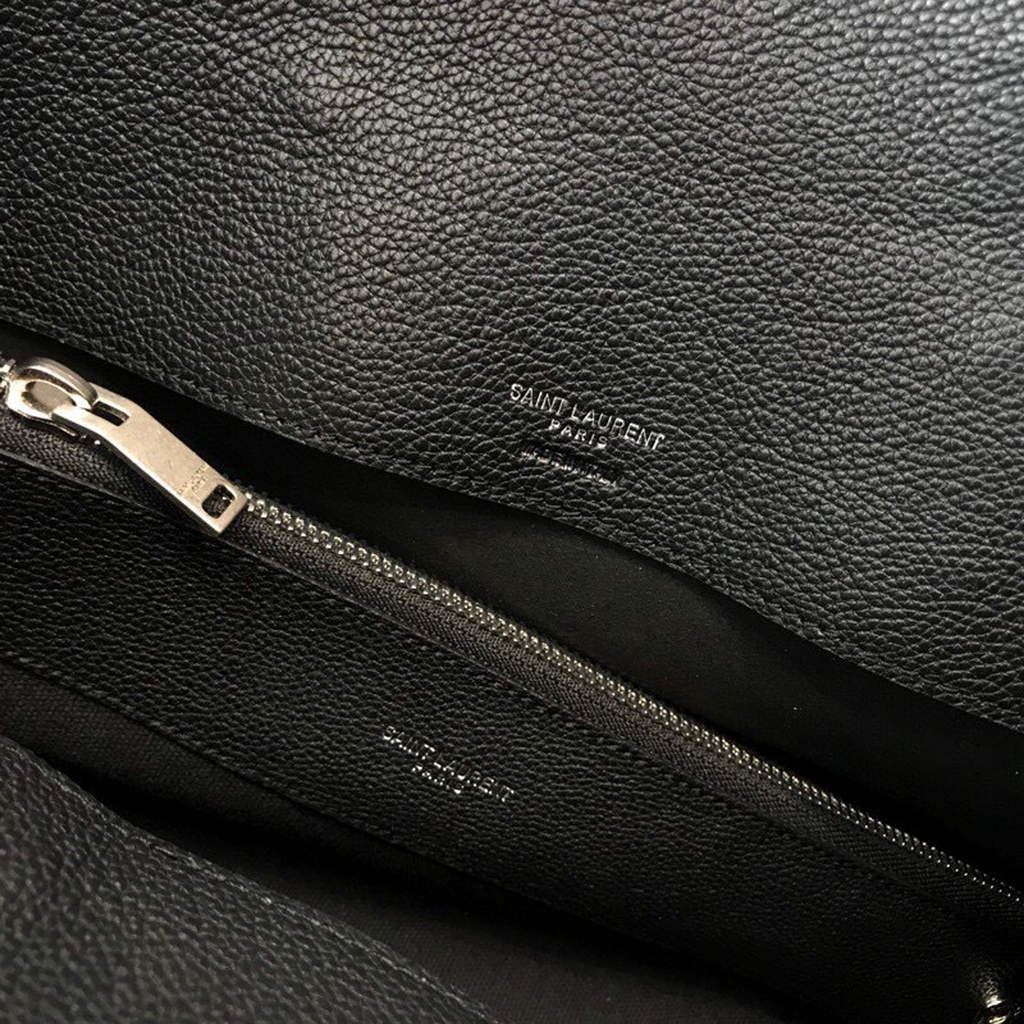 YSL 378299 Yves Saint Laurent Classic Sac De Jour Small in Grained Leather Black