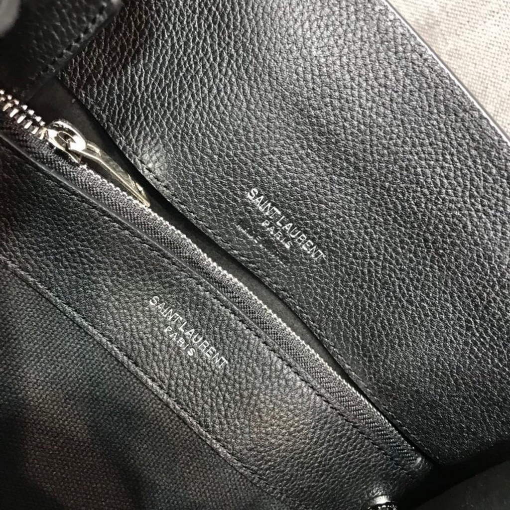 YSL 392035 Sac de Jour Nano in Grained Leather Black
