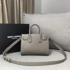 YSL 392035 Sac de Jour Nano in Grained Leather Gray - Default Title - View 3