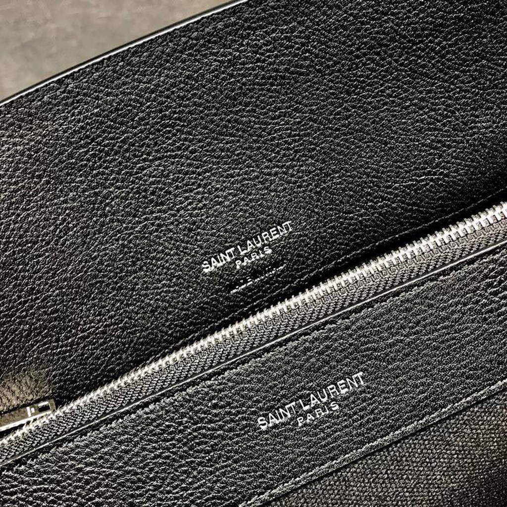 YSL 421863 Classic Sac de Jour Baby in Smooth Leather Black